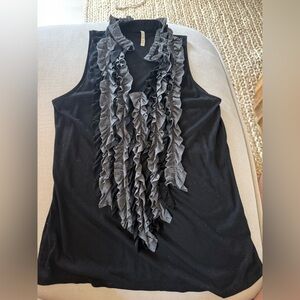Olivia Moon Anthropologie Ruffle Tank